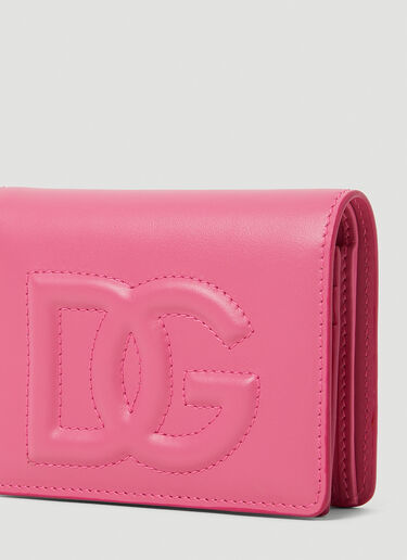 Logo Embossed Biofold Wallet Dolce & Gabbana Logo Embossed Biofold Wallet Pink dol0253030