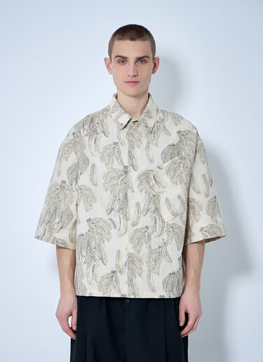 Jacquemus ラ シュミーズ アロエ フローラルシャツ ベージュ jac0160008