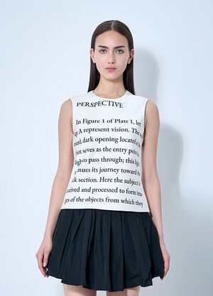 JW Anderson Text Print Satin Top Brown jwa0260004