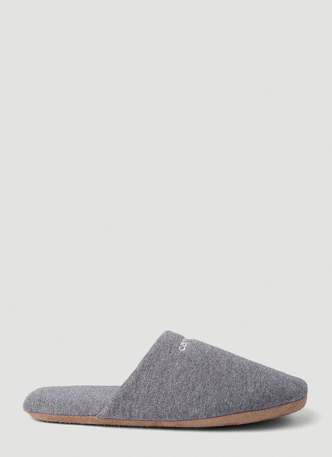 Honey Fucking Dijon x Scholl Script Embroidery Slippers Black hfs0351002