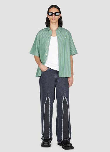 Acne Studios 条纹衬衫 绿色 acn0351010