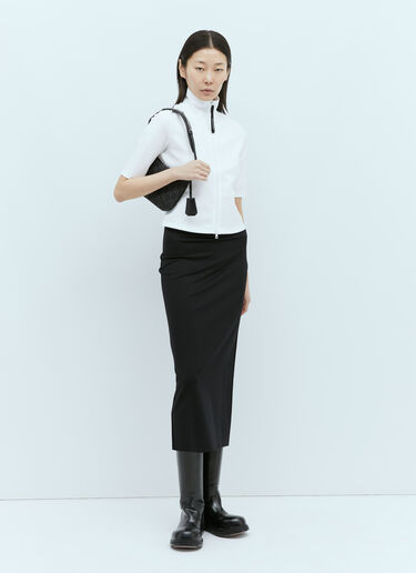Gucci シャイニーライクラ ジップアップトップス  ホワイト guc0255018