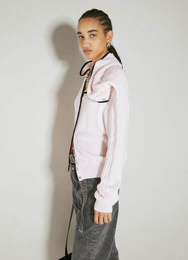 Chain Necklace Cardigan Y/Project Chain Necklace Cardigan Pink ypr0254016