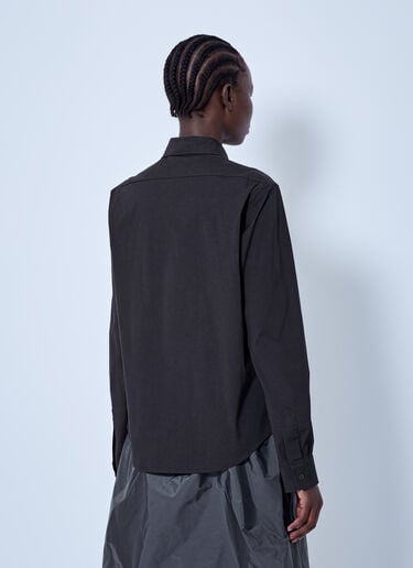 LN-CC® - Miu Miu: Stretch Poplin Shirt - Black Miu Miu Stretch Poplin Shirt Black miu0266055