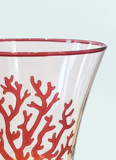 Les-Ottomans Set Of Four Coral Glasses Clear wps0691544