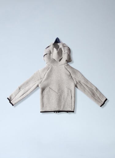 LN-CC® - Nike by Yaku: Re-Create K Tech Fleece Jacket - Grey Nike by Yaku Re-Create K Tech Fleece Jacket Grey nik0165024