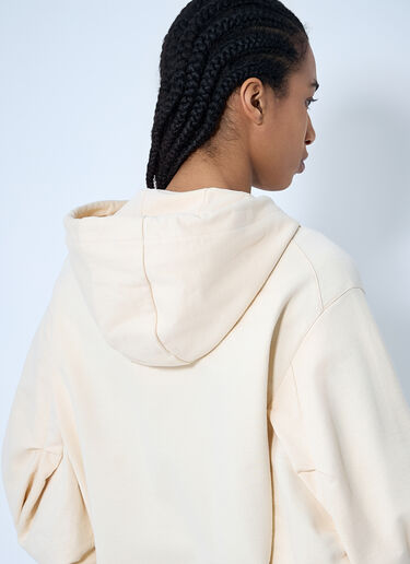 Moncler Hooded Zip-Up Sweatshirt Beige mon0260030