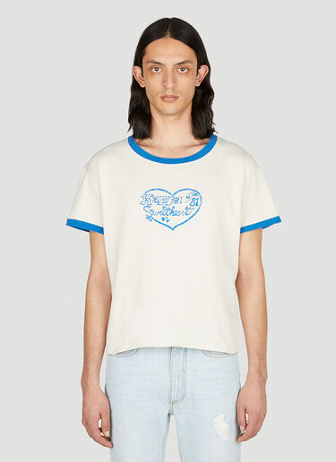 ERL Kappa Sweetheart T-Shirt White erl0152001