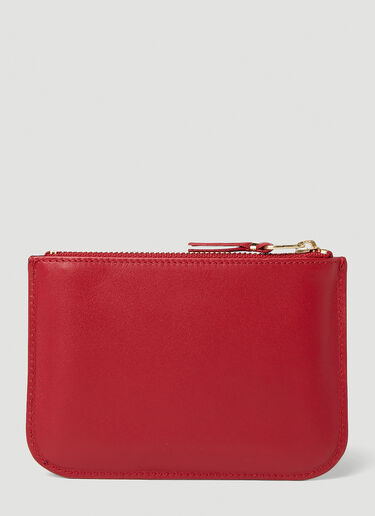 Foil Logo Small Pocket Wallet Comme des Garçons Wallet Foil Logo Small Pocket Wallet Red cdw0351006