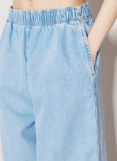 Prada Elasticated Waistband Jeans Blue pra0256015