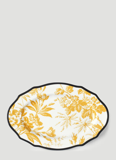 Gucci Herbarium Oval Tray Yellow wps0670155