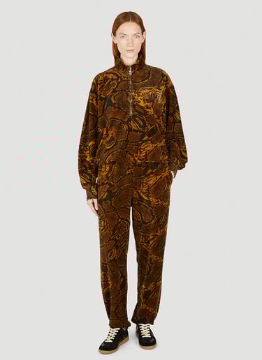 Psysnake Half Zip Sweatshirt Aries x Juicy Couture Psysnake Half Zip Sweatshirt Brown ajy0352001