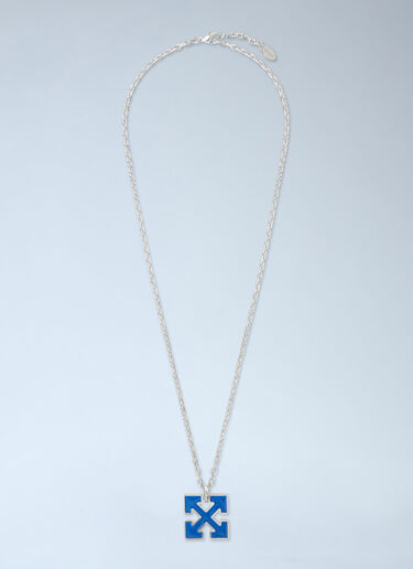 LN-CC® - Off-White: Enamel Arrow Necklace - Grey Off-White Enamel Arrow Necklace Grey ofw0164365