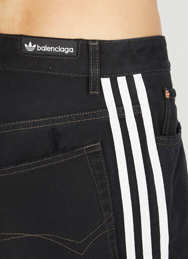 Balenciaga x adidas Striped Baggy Shorts Black axb0151011