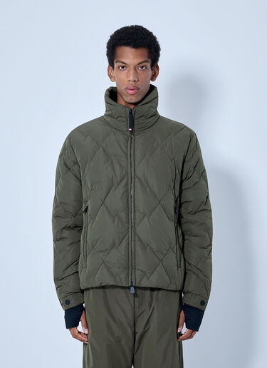 LN-CC® - Moncler Grenoble: Bramans Diamond Quilted Short Down Jacket - Olive Moncler Grenoble Bramans Diamond Quilted Short Down Jacket Olive mog0165019
