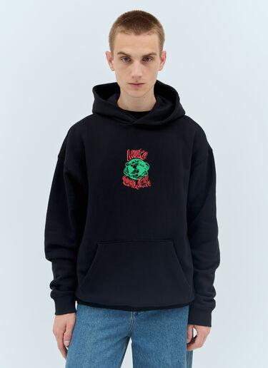 Awake NY Globe Hooded Sweatshirt Black awk0156010