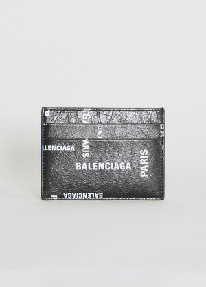 Balenciaga Logo Print Cardholder Black bal0154052