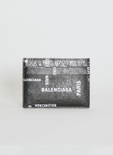 Balenciaga 로고 프린트 카드홀더 블랙 bal0154053