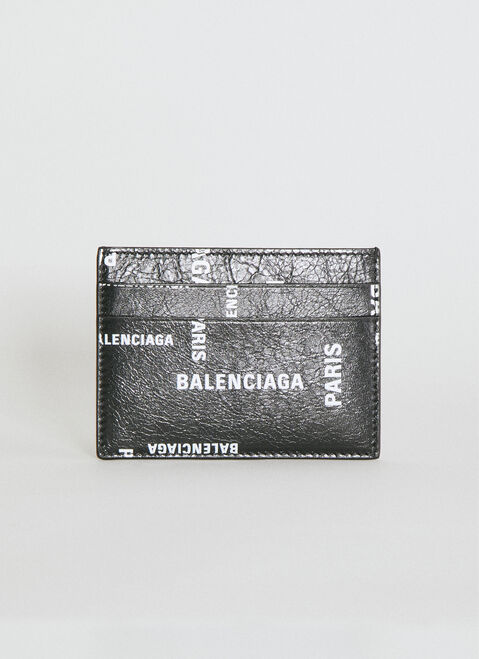 Balenciaga 로고 프린트 카드홀더 블랙 bal0154051