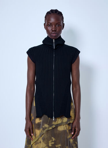 LUEDER Neo Knit Zip Top Black ldr0366004