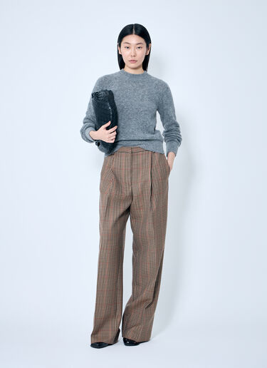 Dries Van Noten Porter Check Pants Brown dvn0258008