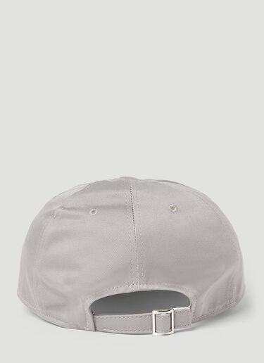 Logo Patch Baseball Cap Thom Browne Logo Patch Baseball Cap Grey thb0153020