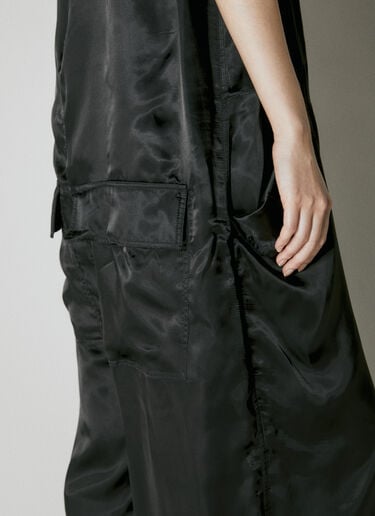 Rick Owens サテンフルイドジャンプスーツ ブラック ric0253012