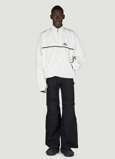 Balenciaga 로고 모티프 트랙 재킷 화이트 bal0154010