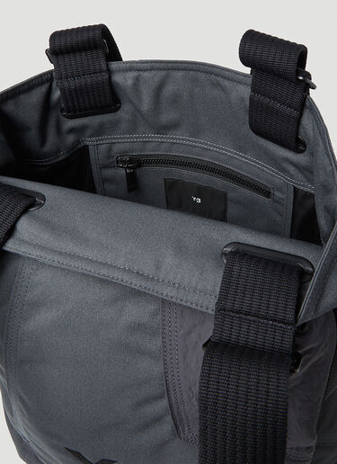 Y-3 Logo Print Tote Bag Grey yyy0152043