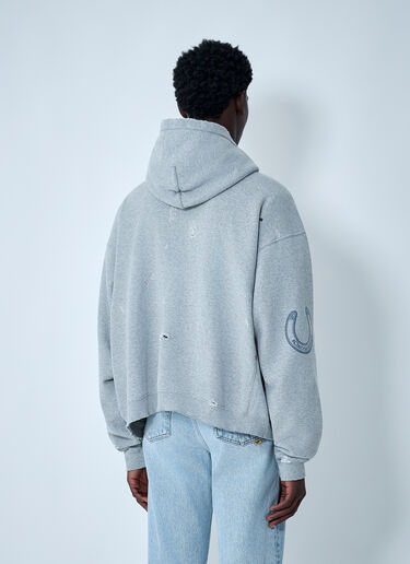 Gallery Dept. Distressed Chateau Raunch Hooded Sweatshirt Grey gdp0160062