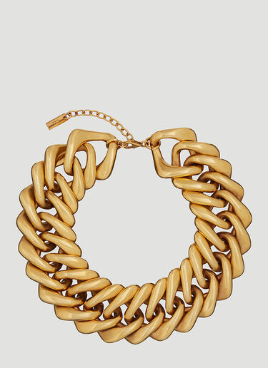 Saint Laurent Geometric Chain Bracelet Gold sla0246078