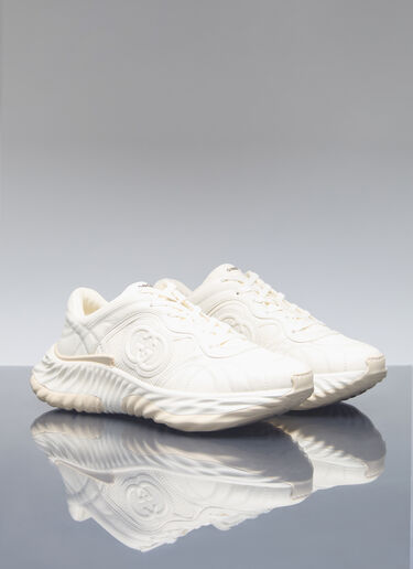 Gucci Ripple Leather Sneakers White guc0155095