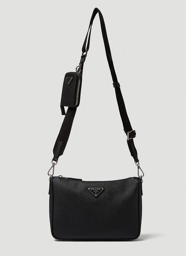 Prada Saffiano Crossbody Bag Black pra0149062