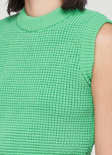 Sunnei Waffle-Knit Top Green sun0242010