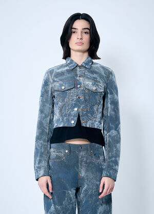 Alexander Wang Slim Trucker Jacket Grey awg0259026