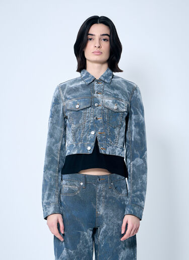 Alexander Wang Slim Trucker Jacket Grey awg0259026
