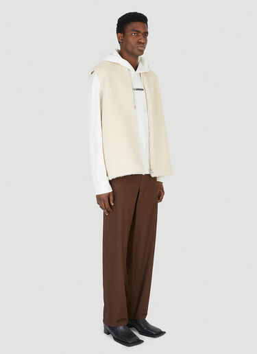 Jil Sander+ ロゴプリント フード付きスウェットシャツ ホワイト jsp0147010