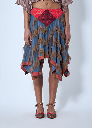 Kiko Kostadinov Klapheck Skirt Blue kko0264006