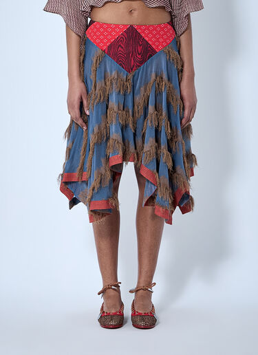 Kiko Kostadinov Klapheck Skirt Blue kko0264006