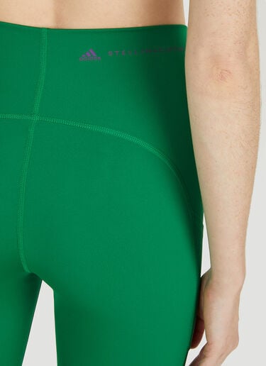 adidas by Stella McCartney Logo Print Leggings Green asm0250014