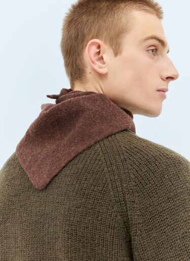 MHL by Margaret Howell Wool Scout Scarf Brown mhl0158014