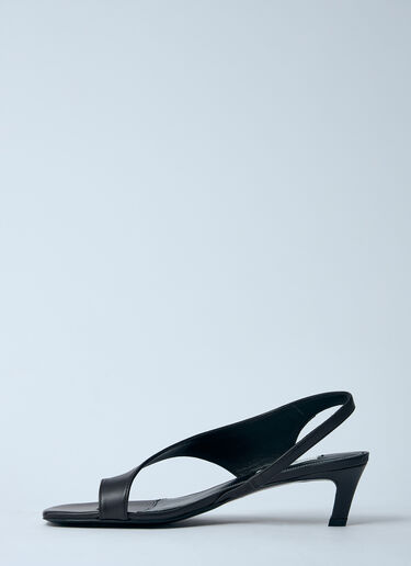 TOTEME Leather Heeled Sandals Black tot0260015