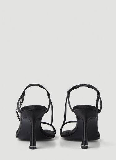 Ivy Sliding Crystal Logo High Heels Alexander Wang Ivy Sliding Crystal Logo High Heels Black awg0247044