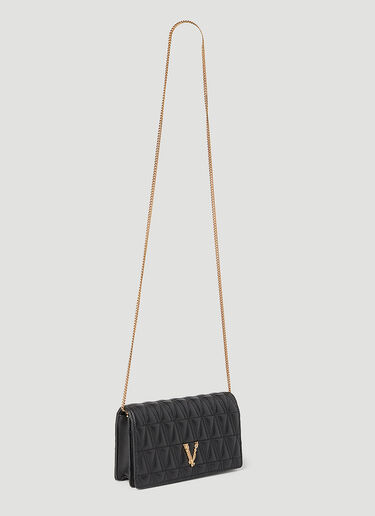 Virtus Shoulder Bag Versace Virtus Shoulder Bag Black ver0255031