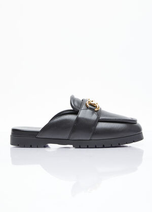 Gucci Horsebit Loafer Slippers Black guc0255061