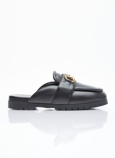 Gucci Horsebit Loafer Slippers Black guc0255069