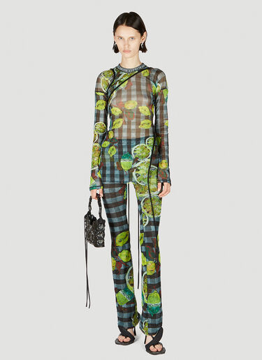 Mesh Wrap Top Ottolinger Mesh Wrap Top Green ott0251001