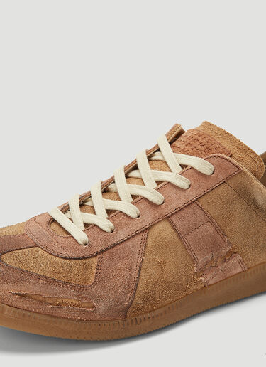 Maison Margiela Replica Distressed Sneakers Brown mla0143024