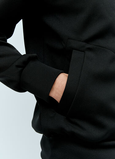 Comme Des Garçons PLAY ロゴパッチ ジップ フード付きスウェットシャツ ブラック cpl0356013
