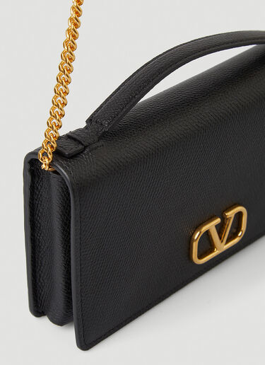 Valentino V-Logo Shoulder Bag Black val0246085